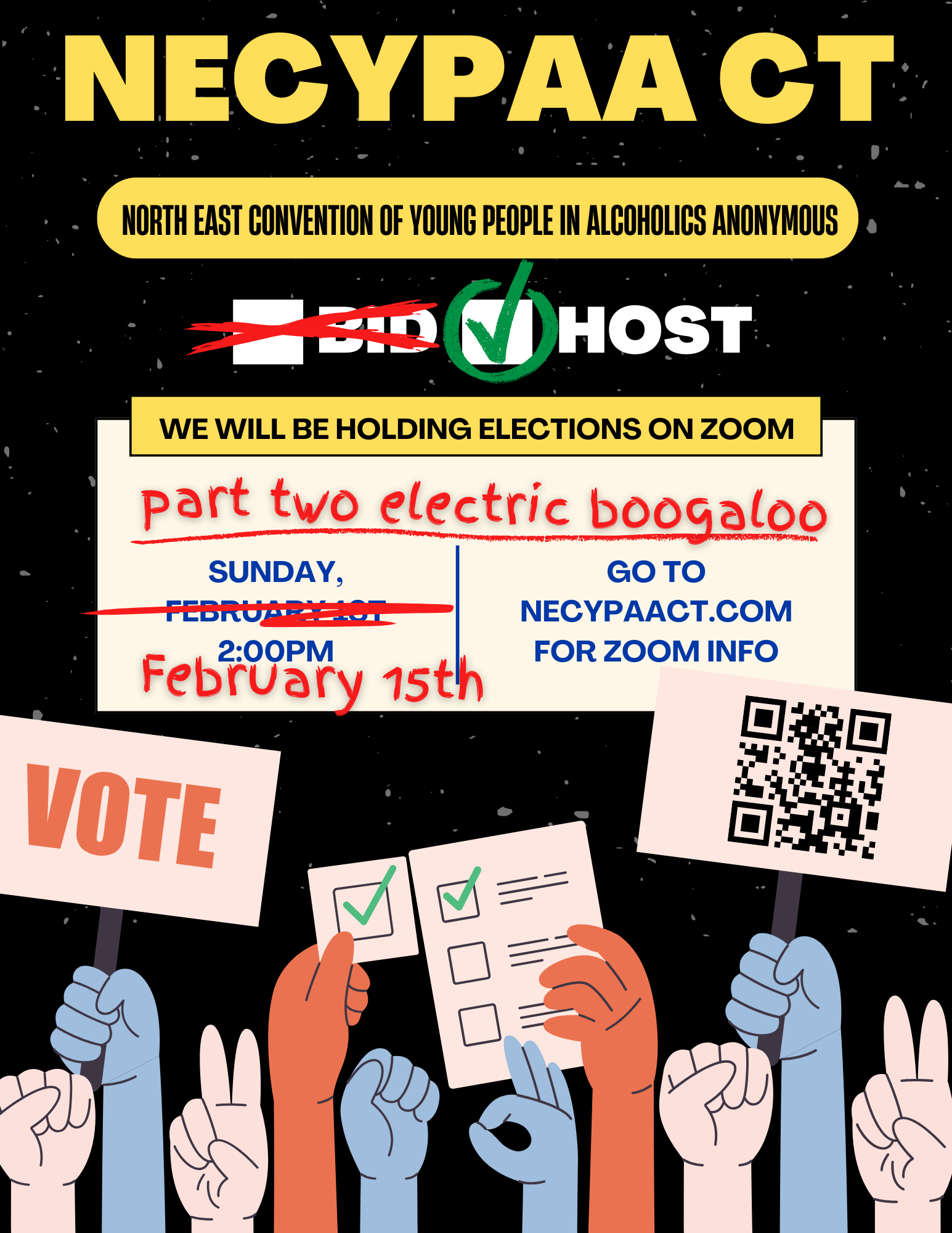 NECYPAA CT Host Committee Elections flyer